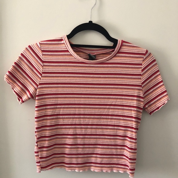 WILD FABLE striped ribbed crop top - Picture 1 of 1